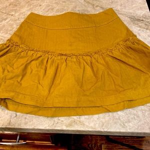 Free people lace up back military skirt